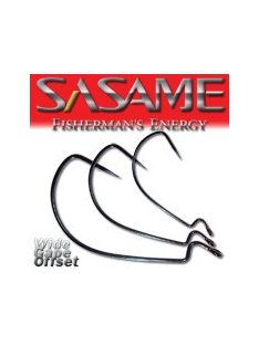 SASAME Wide Gape Offset speciális horog - Black Nickel - 2