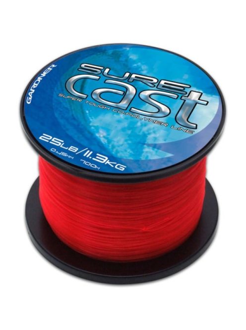 Gardner Sure Cast - Red - 15lb (6,8kg) - 0,35mm - 1030m