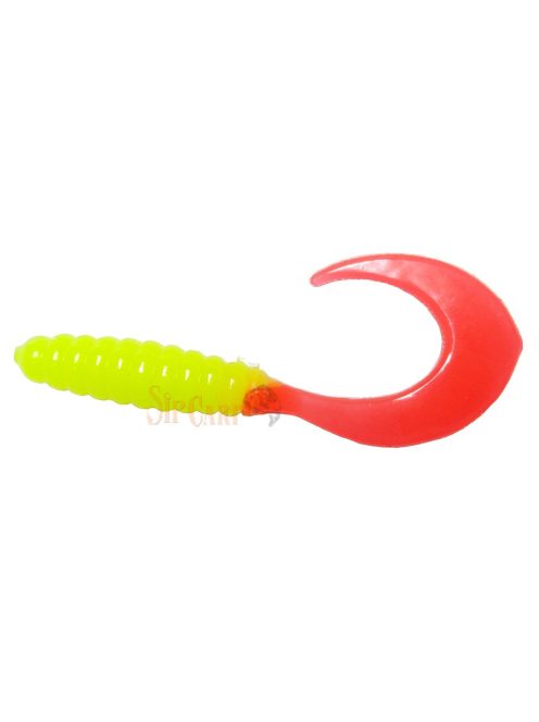 Mann's Twister - 4-10,1cm - FCHFT-Sárga fej, piros farok