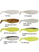 Mann's Shad - 6cm - AS-Mézszínű, fekete glitter