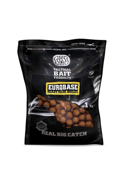 SBS EuroBase Ready-Made Boilies - Strawberry Jam (eperkrém) - 20mm - 1kg