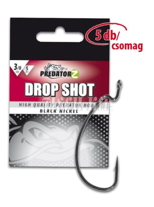 Predator-Z Drop Shot horog #4, 5db 